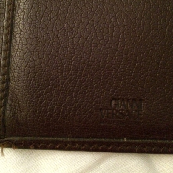 Versace Brown Leather Wallet - Picture 3 of 4